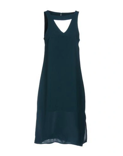 C/meo Collective Knee-length Dresses In Dark Green