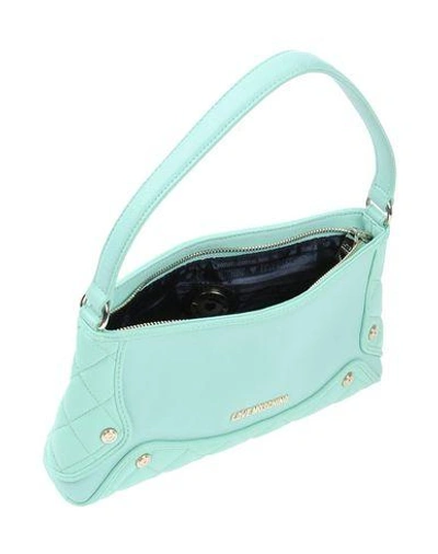 Shop Love Moschino Handbag In Light Green