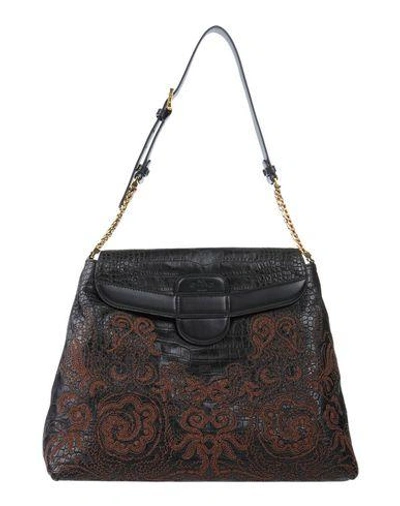 Etro Shoulder Bag In Black