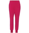 Stella Mccartney Woman Julia Crepe Tapered Pants Red In Pink