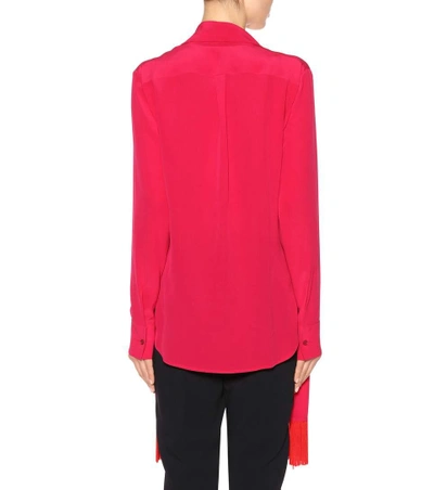 Shop Stella Mccartney Silk Blouse In Pink