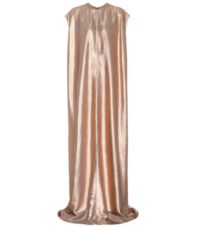 Rick Owens Sleeveless Gown In Gold