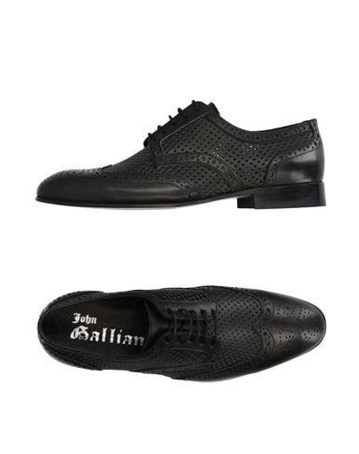 Shop John Galliano Lace-up Shoes In Black