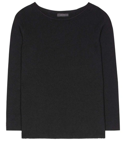 The Row Jette Cashmere Sweater In Llack