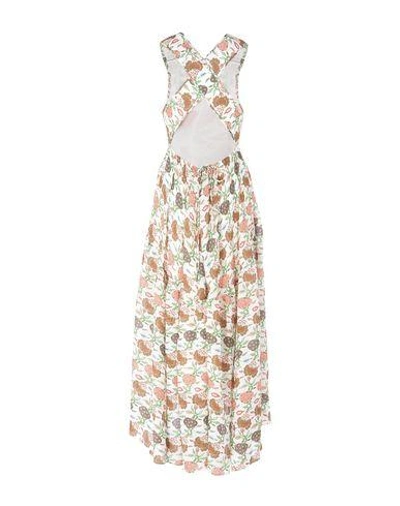 Shop Tory Burch 3/4 Length Dresses In Ivory