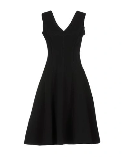 Shop Norma Kamali Knee-length Dresses In Black