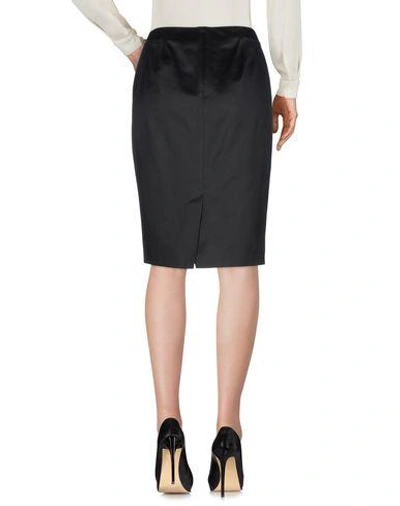 Shop Mugler Knee Length Skirts In Black