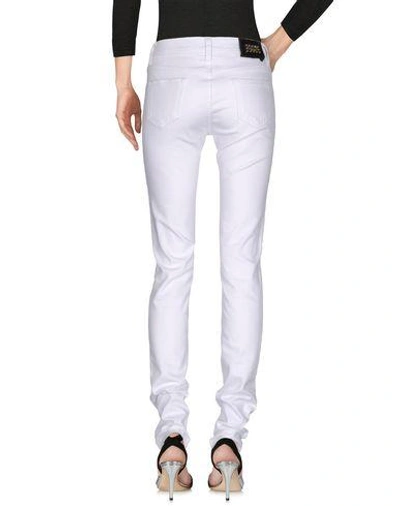 Shop Philipp Plein Denim Pants In White
