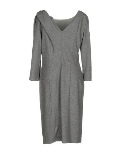 Shop Blumarine Short Dress In Grey