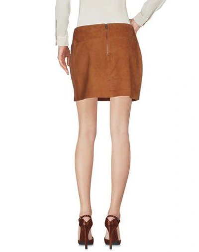 Shop Alice And Olivia Mini Skirt In Brown
