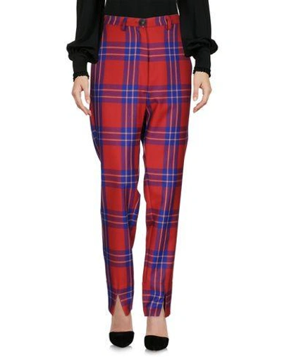 Vivienne Westwood Anglomania Casual Pants In Red