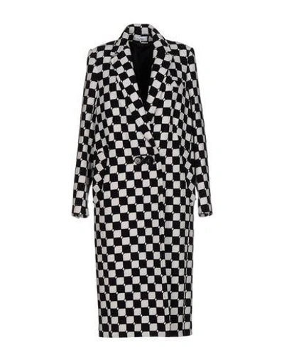 Shop Courrèges Courreges Woman Coat Black Size 4 Wool, Polyamide