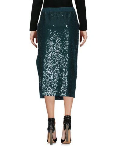 Shop Pinko Midi Skirts In Dark Green