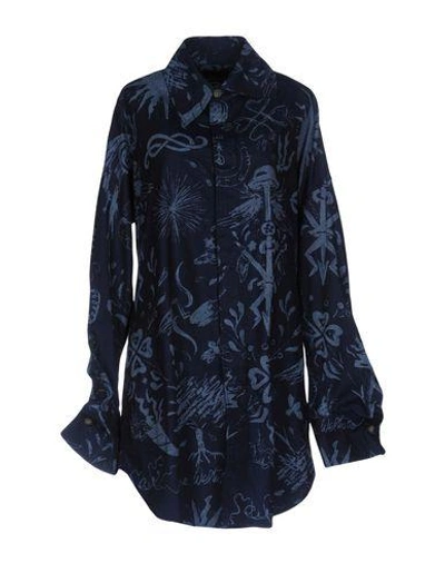Vivienne Westwood Anglomania Short Dresses In Dark Blue