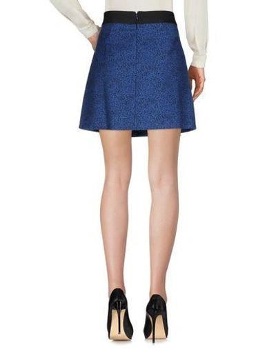 Shop Trussardi Knee Length Skirt In Blue