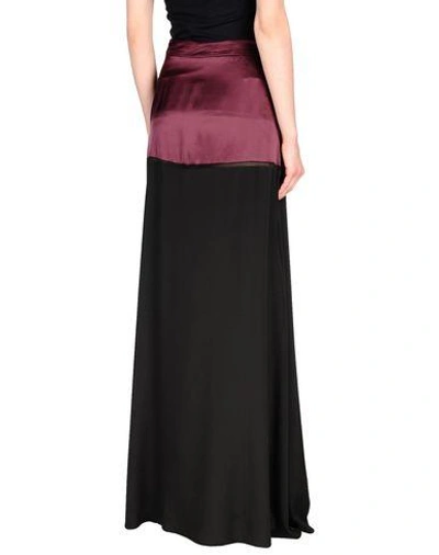 Shop Paul Smith Long Skirts In Deep Purple