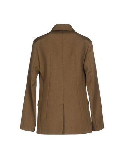 Shop Golden Goose Suit Jackets In Military Green