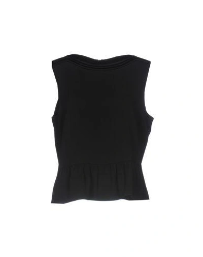 Shop Emporio Armani Top In Black