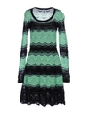 M Missoni Short Dress In Light Green