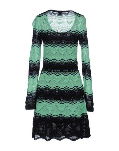 Shop M Missoni Short Dress In Light Green