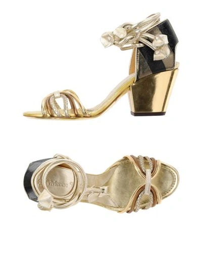 Vivienne Westwood Sandals In Platinum