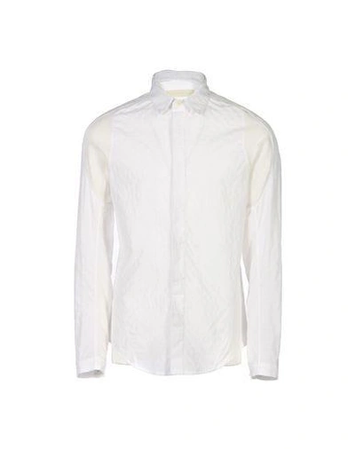 Shop Abasi Rosborough Solid Color Shirt In White