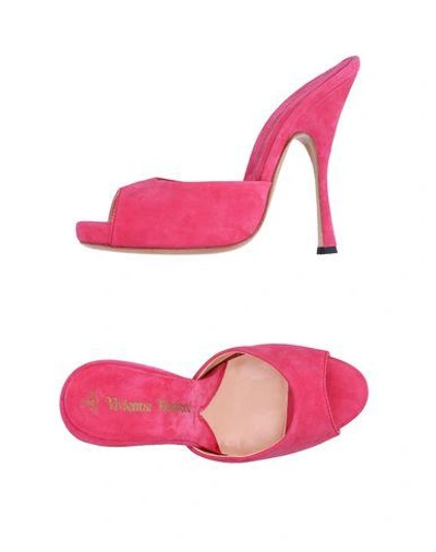 Shop Vivienne Westwood Sandals In Fuchsia