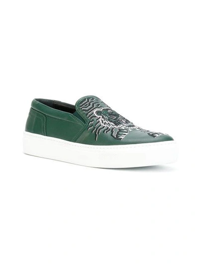 Shop Kenzo Tiger Sneakers - Green