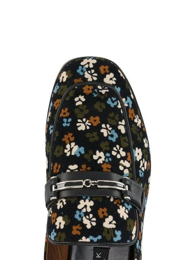 Shop Newbark Melanie Vintage Floral Print Loafers In Multicolour