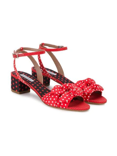 Shop Tabitha Simmons Polka Dot Strappy Sandals