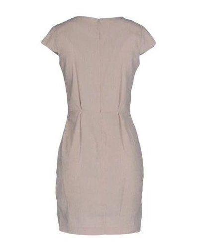 Shop Intropia Short Dress In Beige