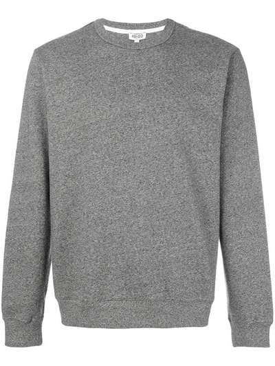 Kenzo Logo Crewneck Sweatshirt In Grey