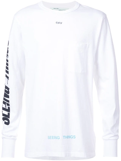 Off-white Photocopy-print Cotton-jersey T-shirt In White