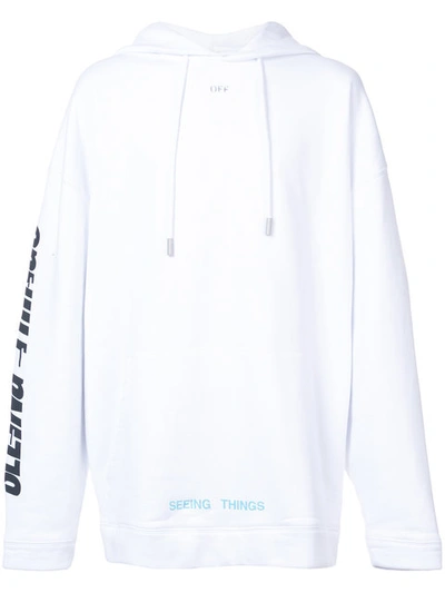 Off-white White Photocopy Over Hoodie