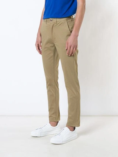 Shop 321 Skinny-fit Trousers In Neutrals