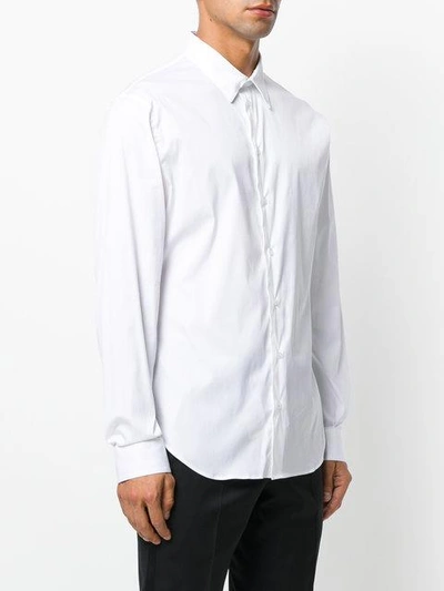 Shop Emporio Armani Classic Shirt In White