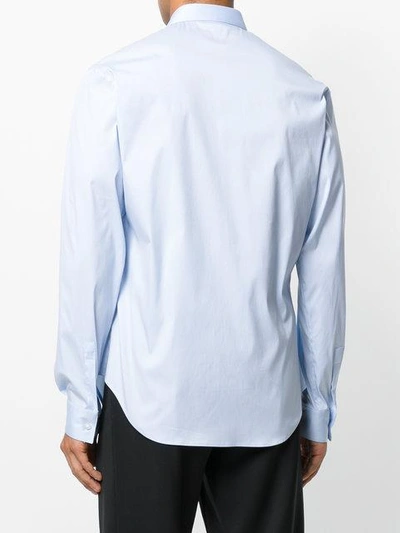Shop Emporio Armani Classic Shirt - Blue