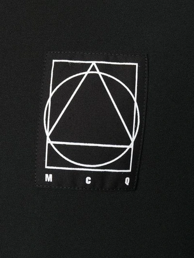 Shop Mcq By Alexander Mcqueen Glyph Icon Print T In Black