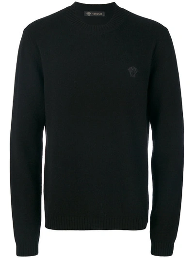 Versace Black Small Medusa Sweater