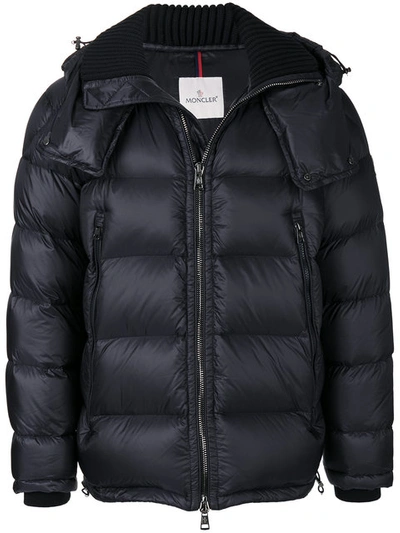 Moncler Pascal Laqué Nylon Down Jacket In Black