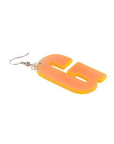 Shop Msgm Earring In Orange