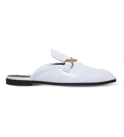 Stella Mccartney Chain Mule Loafers In White