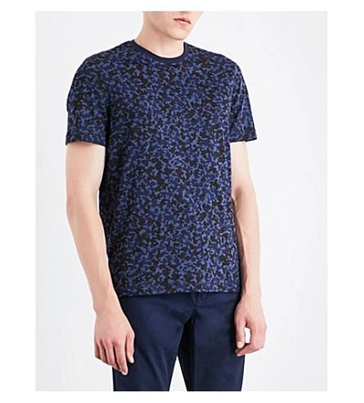Shop Michael Kors Camouflage-print Cotton-jersey T-shirt In Midnight