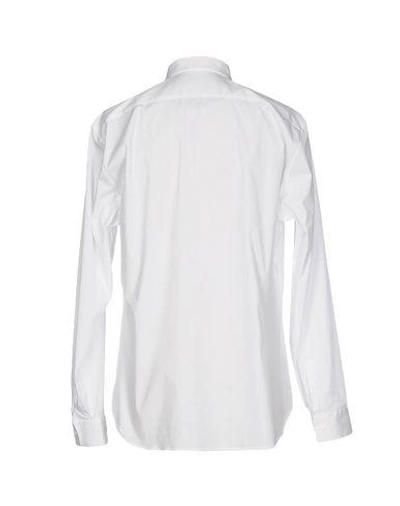 Shop Xacus Solid Color Shirt In White