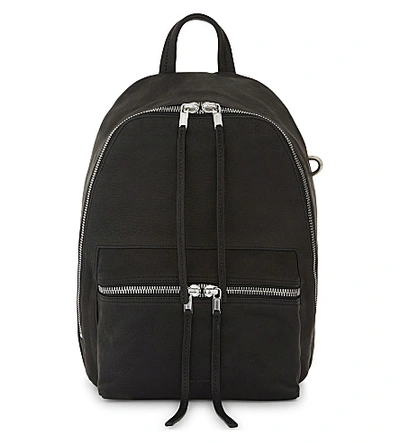 Rick Owens Glitter Leather Backpack In Black