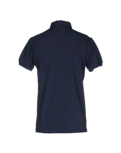 Shop Etro Polo Shirts In Dark Blue