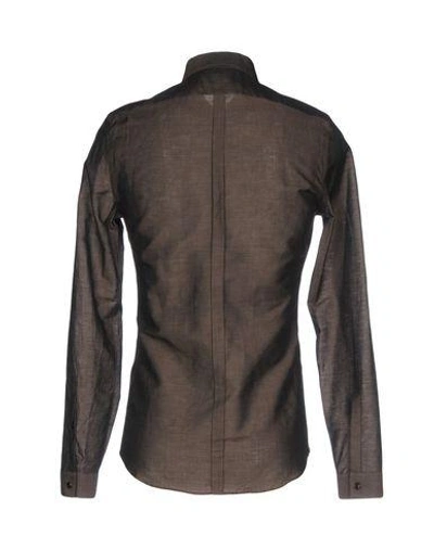 Shop Belstaff Linen Shirt In Steel Grey