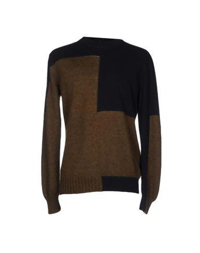 Shop Emporio Armani Sweaters In Dark Brown