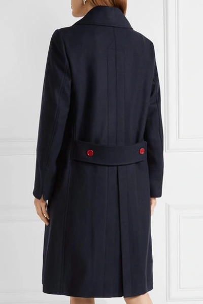 Shop Burberry Double-breasted Wool Coat