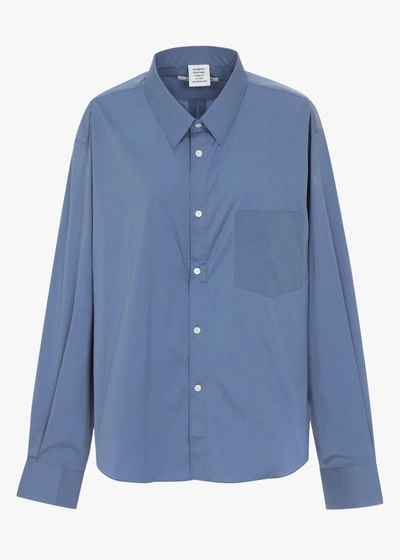 Vetements Cdg X Classic Shirt In Ice Blue